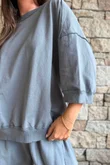 Lagen Relaxed Sweatshirt Storm